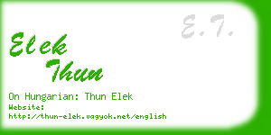 elek thun business card